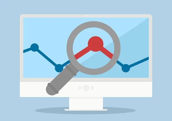 Statistiken analysieren — Stockvektor