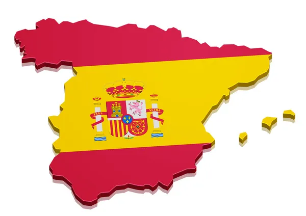 España Mapa — Vector de stock