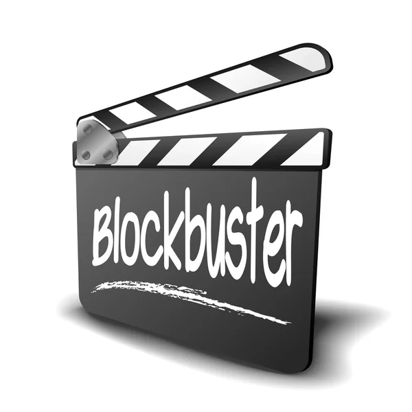 Klepel bestuur blockbuster — Stockvector