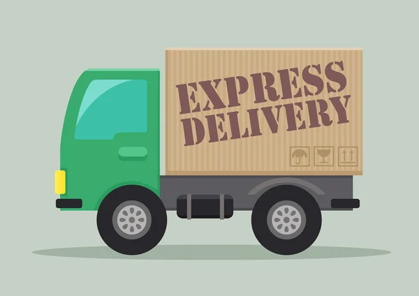 Delivery truck express — Stock Vector