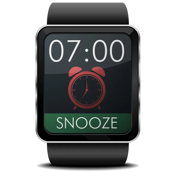 Smartwatch Alarm — Stock Vector