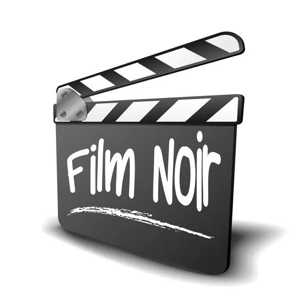 Clapper Board Film Noir — Stock Vector