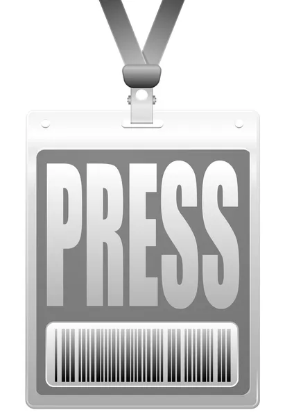 Press tag — Stock Vector