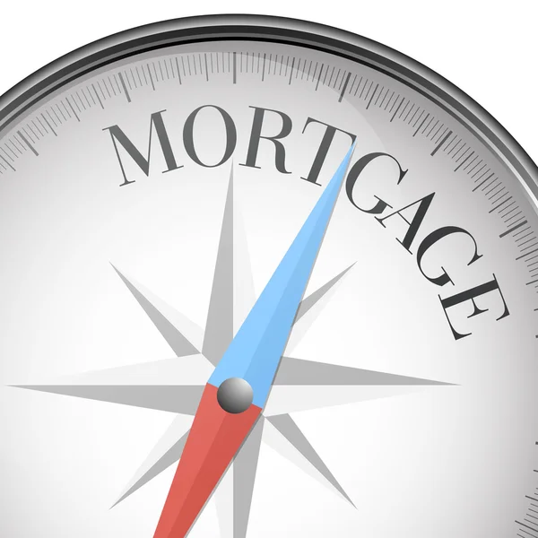 Kompas kredytów hipotecznych — Wektor stockowy