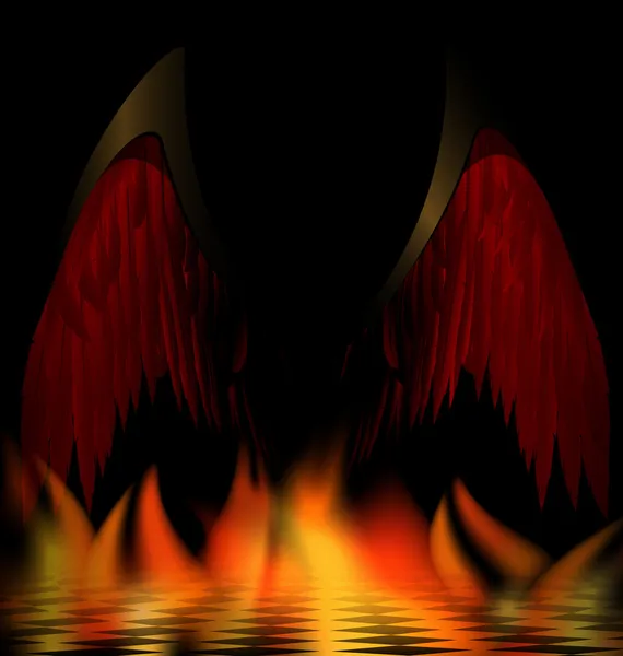Wings of dark angel Royalty Free Stock Vectors
