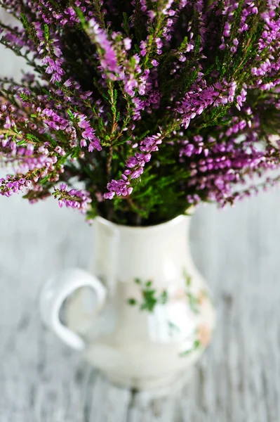 Heather i vasen — Stockfoto