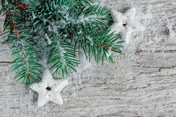 Jul bakgrund med fir gren — Stockfoto