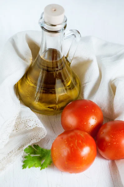 Tomate e Azeite — Fotografia de Stock