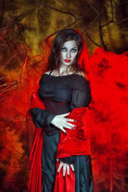 Halloween cadı duman
