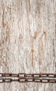 eski ahşap metal zincir