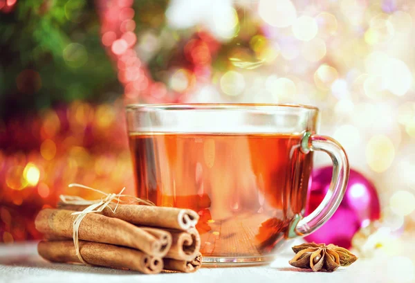 Té de Navidad y especias —  Fotos de Stock