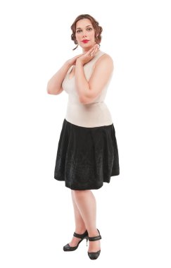 Beautiful plus size woman