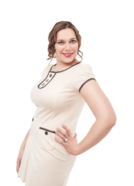 Beautiful plus size woman — Stok fotoğraf