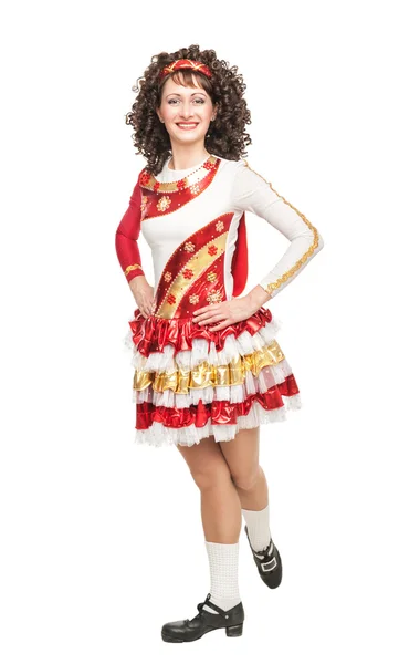 Irish dancer in hard shoes — Stock Photo, Image