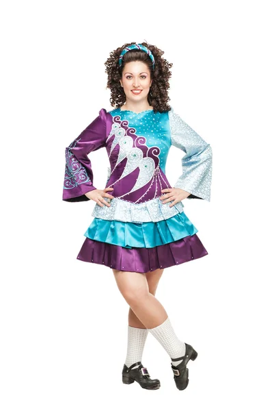 Irish dancer in hard shoes — Stock Photo, Image