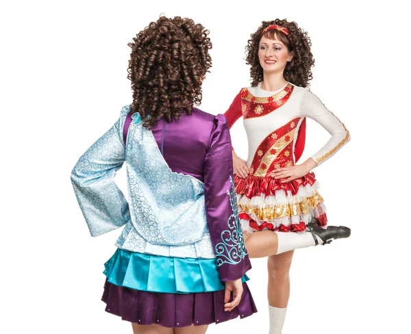 Irish dancers in hard shoes dancing — Stock Photo, Image