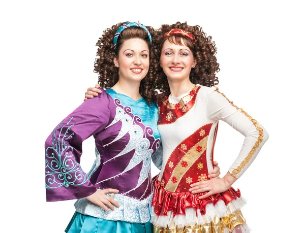 Happy Irish dancers — Stock Photo, Image