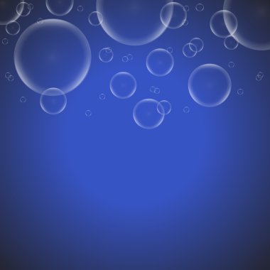 sabun köpükleri mavi arkaplanda