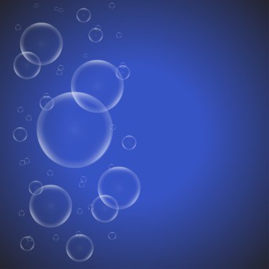 sabun köpükleri mavi arkaplanda