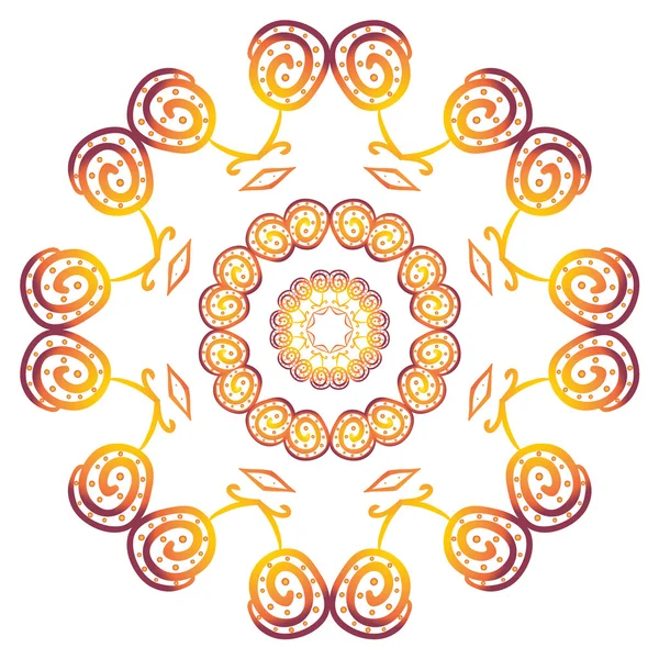 Κύκλο floral μοτίβο — Φωτογραφία Αρχείου