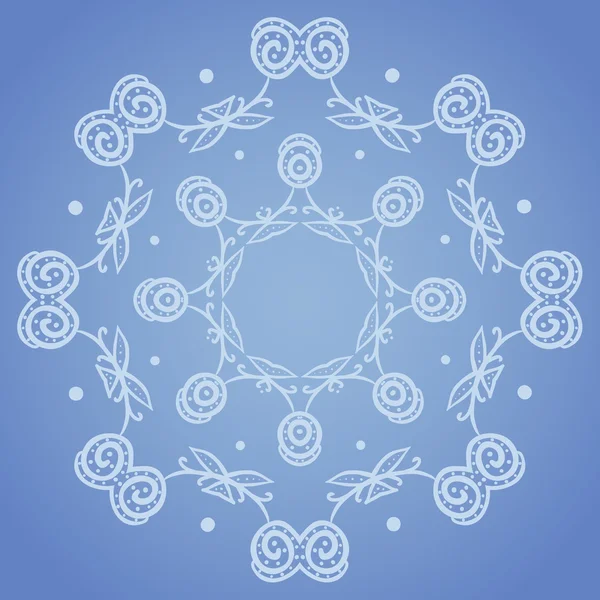 Floral cirkel patroon — Stockfoto