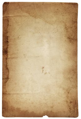 Leke ve çiziklerle izole edilmiş eski fotoğraf dokusu