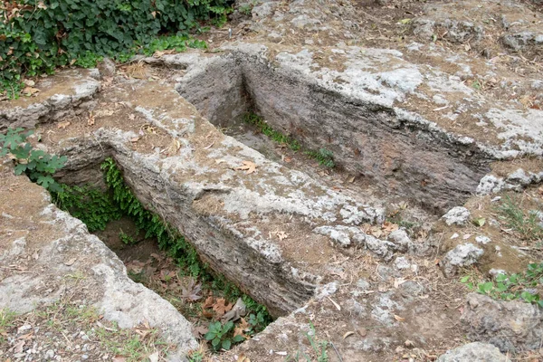 Tombes Anciennes Dans Ville Antique Turquie — Photo