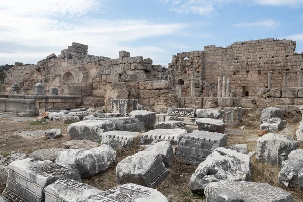 Opgravingen Van Een Oude Romeinse Stad Turkije — Stockfoto