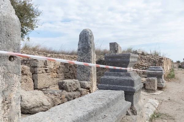 Ανασκαφές Μιας Αρχαίας Ρωμαϊκής Πόλης Στην Τουρκία — Φωτογραφία Αρχείου