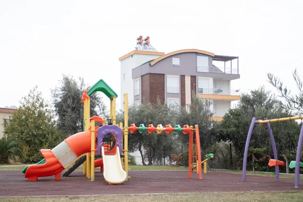 Openlucht Kinderspeelplaats Openbaar Park — Stockfoto