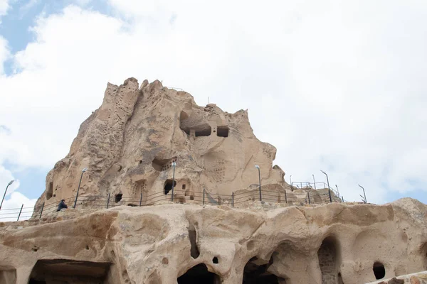 Zamek Uchisar Kapadocji Prowincja Nevsehir Turcja — Zdjęcie stockowe