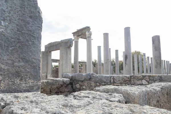 Die Antike Stadt Des Römischen Reiches Perge Der Türkei — Stockfoto