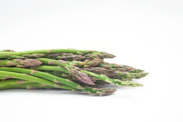 Fresh Green Asparagus White Background — Stock Photo, Image