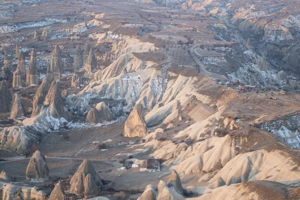 Park Narodowy Cappadocia Valley Widok Krajobraz Wysokości Balonu — Zdjęcie stockowe