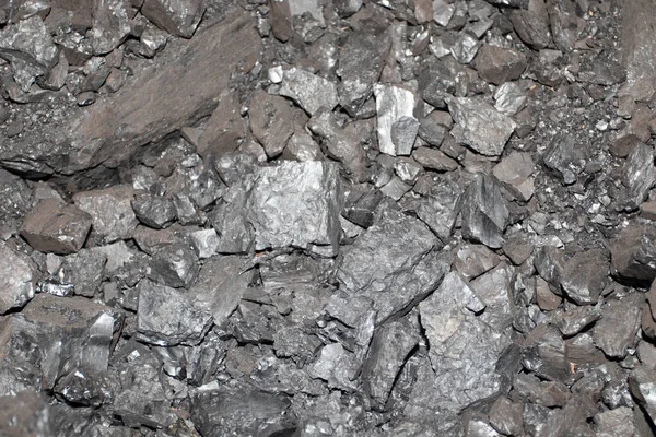 Ιστορικό Του Μαύρου Άνθρακα Στο Ορυχείο — Φωτογραφία Αρχείου