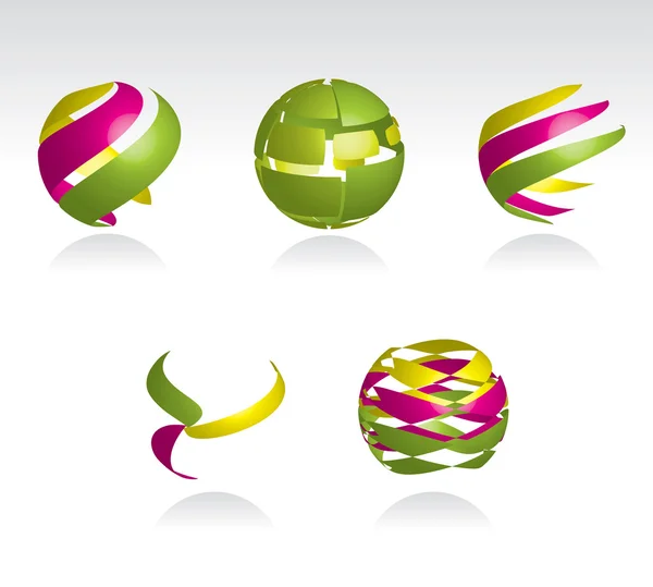 Abstract spheres — Stock Vector