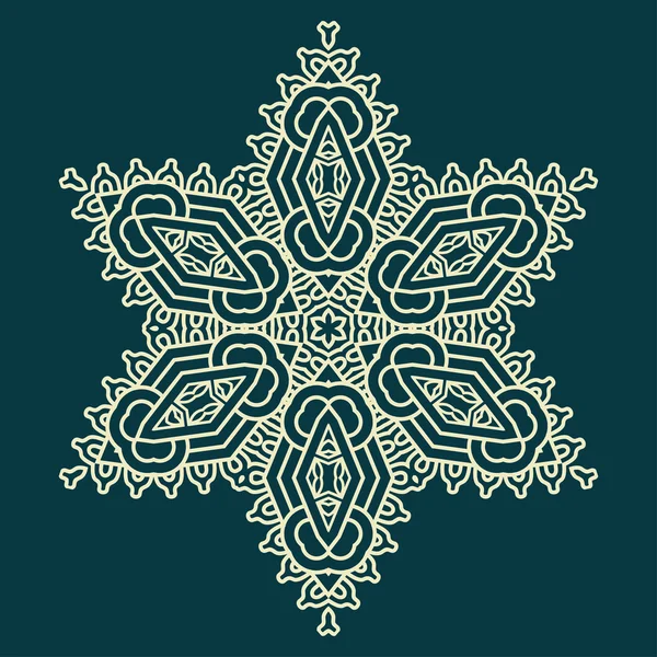 Diseño copo de nieve — Vector de stock