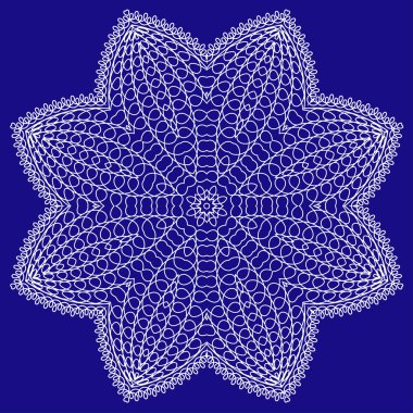 vektör Guillochlu rozet