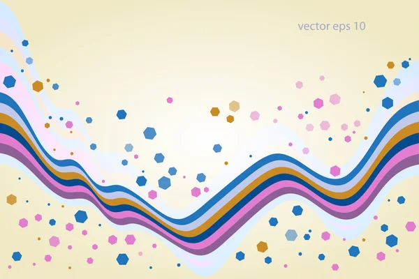 Abstracte golvende achtergrond — Stockvector