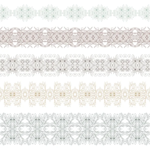 Ornement floral motif sans couture — Image vectorielle