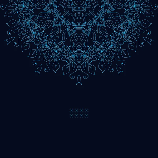 Patrón de encaje redondo ornamental — Vector de stock