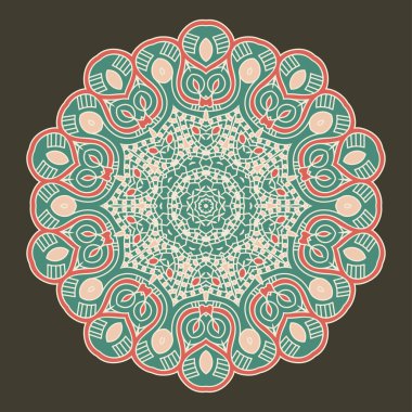 vektör yuvarlak dekoratif öğe