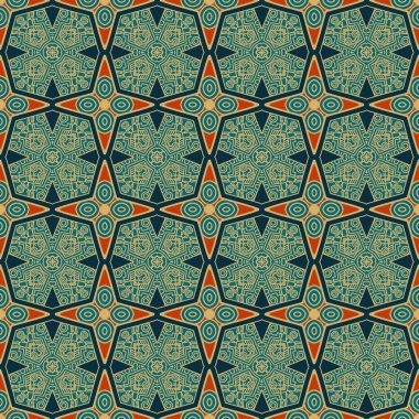 kesintisiz renkli retro desen arka plan