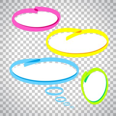 renkli konuşma balonları