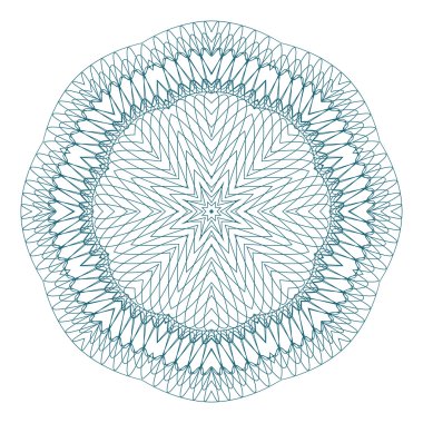 vektör Guillochlu rozet