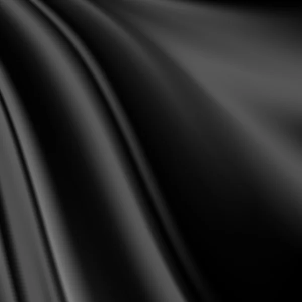 Abstracte textuur, zwarte zijde — Stockfoto