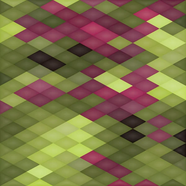 Fyrkantiga brun mosaik bakgrund — Stock vektor