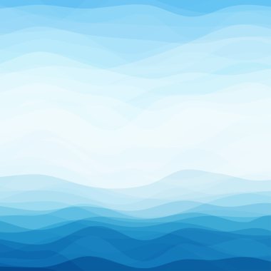 Abstract Blue Wavy Background clipart