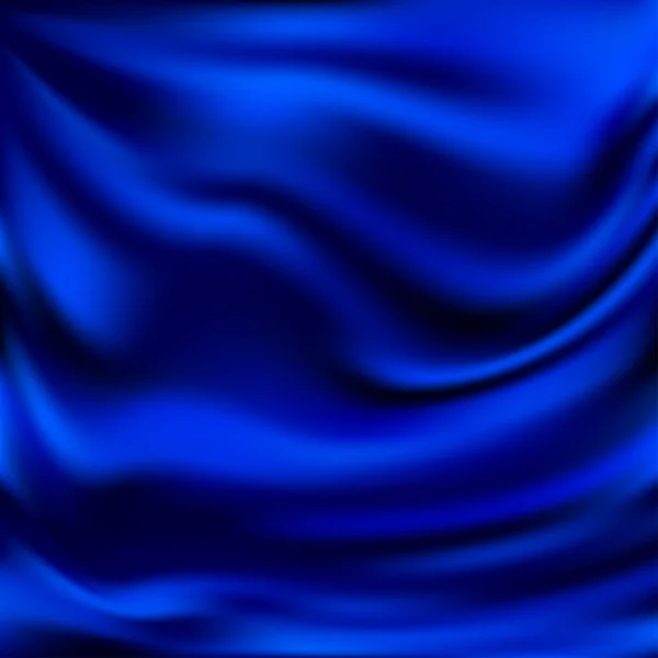 Texture vectorielle abstraite, soie bleue — Image vectorielle