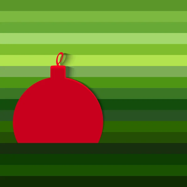 Bola decorativa de Navidad — Vector de stock